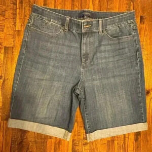 TALBOTS Girlfriend Style Denim Shorts - Size 12, Flawless Condition